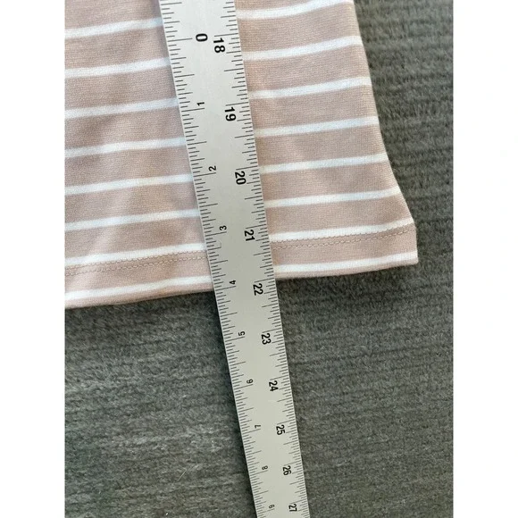 Rachel Zoe Tank Top Women L Beige Striped Sleeveless Casual Minimalist Office - Picture 5 of 10